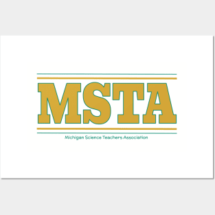 MSTA Old School Detroit Green and Gold Posters and Art